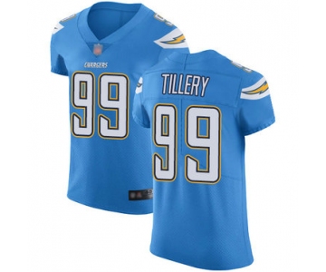 Chargers #99 Jerry Tillery Electric Blue Alternate Men's Stitched Football Vapor Untouchable Elite Jersey