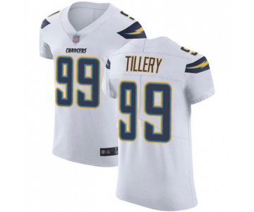 Chargers #99 Jerry Tillery White Men's Stitched Football Vapor Untouchable Elite Jersey