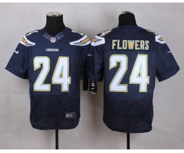 Men's San Diego Chargers #24 Brandon Flowers 2013 Nike Navy Blue Elite Jersey