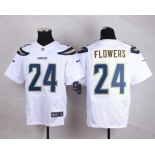 Men's San Diego Chargers #24 Brandon Flowers 2013 Nike White Elite Jersey