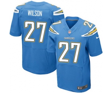 Men's San Diego Chargers #27 Jimmy Wilson Light Blue Alternate NFL Nike Elite Jersey