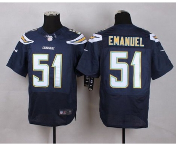 Men's San Diego Chargers #51 Kyle Emanuel 2013 Nike Navy Blue Elite Jersey