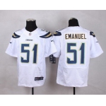 Men's San Diego Chargers #51 Kyle Emanuel 2013 Nike White Elite Jersey