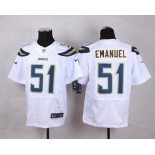 Men's San Diego Chargers #51 Kyle Emanuel 2013 Nike White Elite Jersey