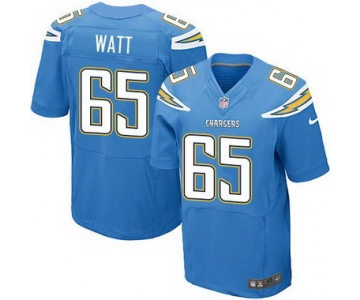 Men's San Diego Chargers #65 Chris Watt Light Blue Alternate NFL Nike Elite Jersey