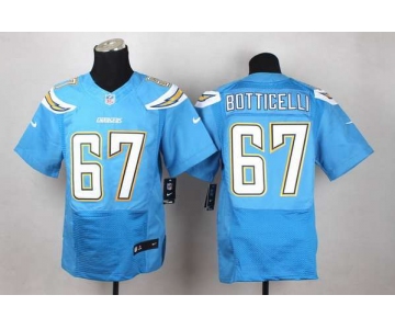 Men's San Diego Chargers #67 Cameron Botticelli 2013 Nike Light Blue Elite Jersey