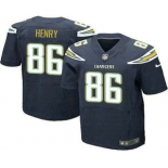 Men's San Diego Chargers #86 Hunter Henry Navy Blue Team Color NFL Nike Elite Jersey
