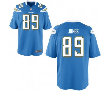 Men's San Diego Chargers #89 James Jone Light Blue Alternate Stitched NFL Nike Elite Jersey