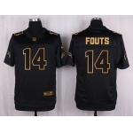 Nike Chargers #14 Dan Fouts Black Men's Stitched NFL Elite Pro Line Gold Collection Jersey