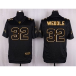 Nike Chargers #32 Eric Weddle Black Men's Stitched NFL Elite Pro Line Gold Collection Jersey