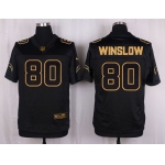 Nike Chargers #80 Kellen Winslow Black Men's Stitched NFL Elite Pro Line Gold Collection Jersey