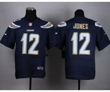 Nike San Diego Chargers #12 Jacoby Jones 2013 Navy Blue Elite Jersey