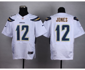 Nike San Diego Chargers #12 Jacoby Jones 2013 White Elite Jersey