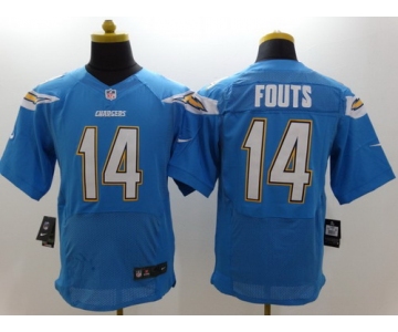 Nike San Diego Chargers #14 Dan Fouts 2013 Light Blue Elite Jersey