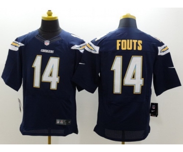 Nike San Diego Chargers #14 Dan Fouts 2013 Navy Blue Elite Jersey