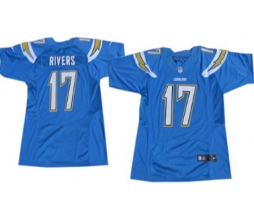 Nike San Diego Chargers #17 Philip Rivers 2013 Light Blue Elite Jersey