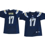 Nike San Diego Chargers #17 Philip Rivers 2013 Navy Blue Elite Jersey