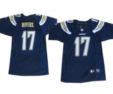Nike San Diego Chargers #17 Philip Rivers 2013 Navy Blue Elite Jersey