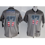 Nike San Diego Chargers #17 Philip Rivers 2014 USA Flag Fashion Gray Elite Jersey