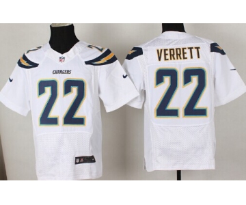 Nike San Diego Chargers #22 Jason Verrett 2013 White Elite Jersey