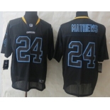 Nike San Diego Chargers #24 Ryan Mathews Lights Out Black Elite Jersey