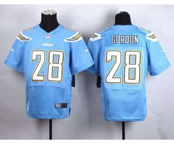 Nike San Diego Chargers #28 Melvin Gordon 2013 Light Blue Elite Jersey