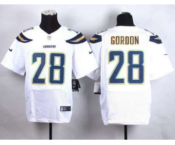 Nike San Diego Chargers #28 Melvin Gordon 2013 White Elite Jersey