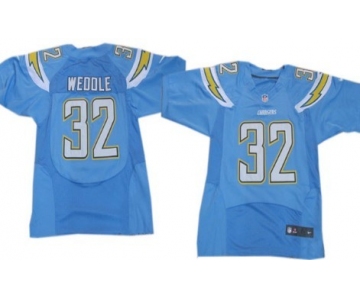 Nike San Diego Chargers #32 Eric Weddle 2013 Light Blue Elite Jersey