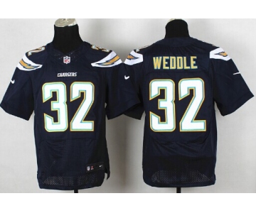 Nike San Diego Chargers #32 Eric Weddle 2013 Navy Blue Elite Jersey