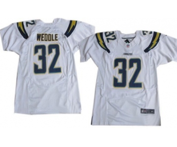 Nike San Diego Chargers #32 Eric Weddle 2013 White Elite Jersey