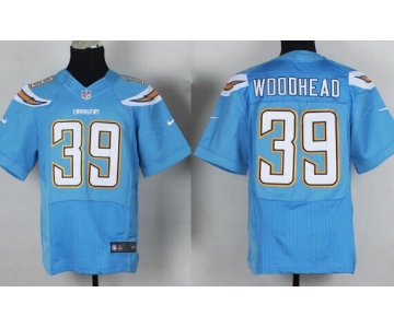 Nike San Diego Chargers #39 Danny Woodhead 2013 Light Blue Elite Jersey