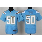 Nike San Diego Chargers #50 Manti Te'o 2013 Light Blue Elite Jersey