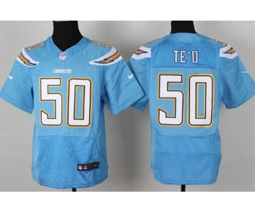 Nike San Diego Chargers #50 Manti Te'o 2013 Light Blue Elite Jersey