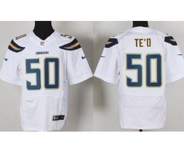 Nike San Diego Chargers #50 Manti Te'o 2013 White Elite Jersey