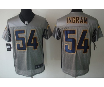 Nike San Diego Chargers #54 Melvin Ingram Gray Shadow Elite Jersey