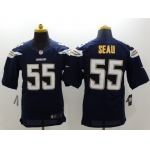 Nike San Diego Chargers #55 Junior Seau 2013 Navy Blue Elite Jersey