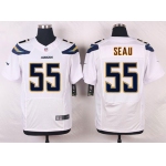 Nike San Diego Chargers #55 Junior Seau White Men's Stitched NFL New Elite Jersey