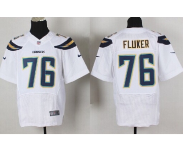 Nike San Diego Chargers #76  D. J. Fluker 2013 White Elite Jersey