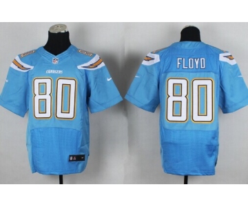 Nike San Diego Chargers #80 Malcom Floyd 2013 Light Blue Elite Jersey