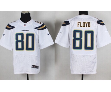 Nike San Diego Chargers #80 Malcom Floyd 2013 White Elite Jersey
