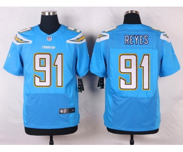 Nike San Diego Chargers #91 Kendall Reyes Light Blue Alternate NFL Nike Elite Jersey