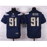 Nike San Diego Chargers #91 Kendall Reyes Navy Blue Team Color NFL Nike Elite Jersey