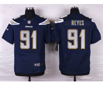 Nike San Diego Chargers #91 Kendall Reyes Navy Blue Team Color NFL Nike Elite Jersey