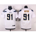 Nike San Diego Chargers #91 Kendall Reyes White Road NFL Nike Elite Jersey