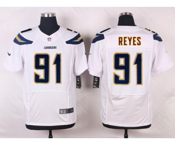 Nike San Diego Chargers #91 Kendall Reyes White Road NFL Nike Elite Jersey