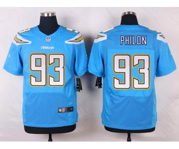 Nike San Diego Chargers #93 Darius Philon Light Blue Alternate NFL Nike Elite Jersey