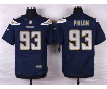 Nike San Diego Chargers #93 Darius Philon Navy Blue Team Color NFL Nike Elite Jersey