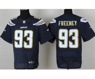 Nike San Diego Chargers #93 Dwight Freeney 2013 Navy Blue Elite Jersey