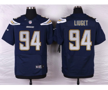 Nike San Diego Chargers #94 Corey Liuget Navy Blue Team Color NFL Nike Elite Jersey