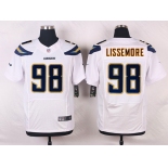 Nike San Diego Chargers #98 Sean Lissemore White Road NFL Nike Elite Jersey